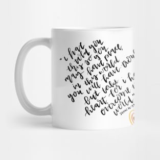 john 16:33 bible verse illustration Mug